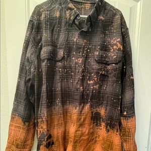 Bleached flannel top